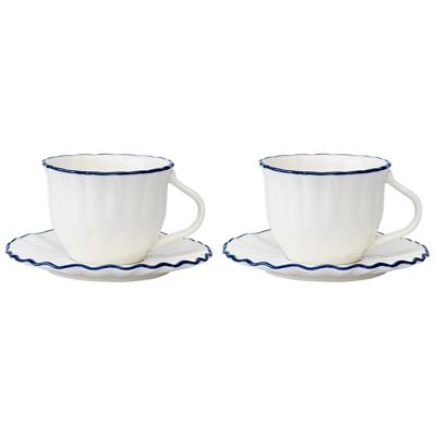 Остальные предметы ЯЯЯ Набор чайных пар santorini, 220 мл, 2 шт. арт. LJ0000192