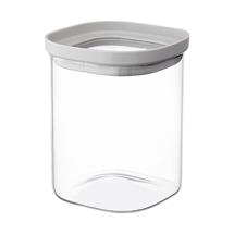 Остальные предметы ЯЯЯ Банка для хранения квадратная vacuum glass, 1 л, светло-серая арт. SS0000233