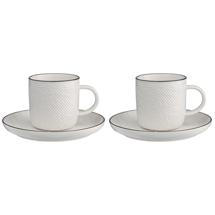 Остальные предметы ЯЯЯ Набор чайных пар contour, 250 мл, 2 шт. арт. LJ_RI_CU250
