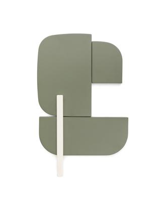 Панель La Forma (ех Julia Grup) Настенная панель Danei бело-зеленая 65 x 60 см арт. 209987