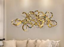 Панель Schuller Настенная скульптура Medusa золотая сталь арт. 250801