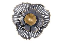 Панно Garda Decor 37SM-0850 Декор настенный Цветок золотисто-серый 23,5*23,5*6,4 арт. 37SM-0850
