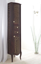 Пенал Аллигатор Мебель Пенал для ванной к Royal А(М)  (цвет треснутый коричневый)