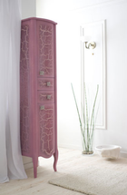 Пенал Аллигатор Мебель Пенал для ванной к Royal А(М)  (цвет треснутый розовый)