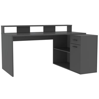 Стол письменный AksHome Стол компьютерный СК-14 (Skill-3), 160*76*91,7, антрацит арт. ZN-381537