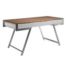 Стол письменный Angel Cerda Офисный стол MQ1305 /3134 орех / белый арт. 098901
