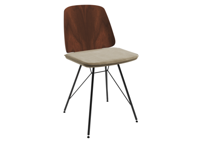 Стол письменный Ellipsefurniture Стул E9.6 (орех / светло-бежевыи? FiberGuard) арт. EL01011413707