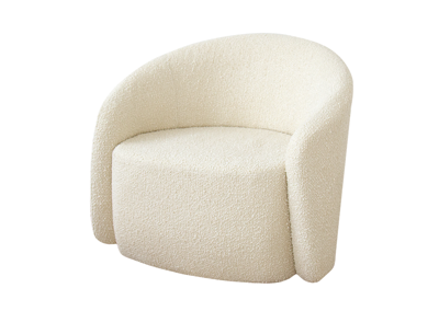 Стол письменный Ellipsefurniture Кресло Ellipse E7.1 (молочный, букле) арт. KP010207270301