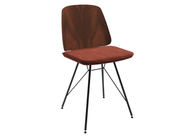 Стол письменный Ellipsefurniture Стул E9.6 (орех / сиена FiberGuard) арт. EL01011413907