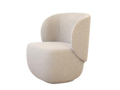 Стол письменный Ellipsefurniture Кресло Ellipse E5.1 (молочный, рогожка) арт. EL010200205