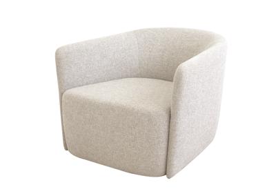 Стол письменный Ellipsefurniture Кресло Ellipse E6.1 (молочный, рогожка) арт. EL01025500205