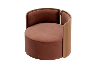 Стол письменный Ellipsefurniture Кресло крутящееся Lagom 800 (сиена FiberGuard, орех) арт. LG01311413908