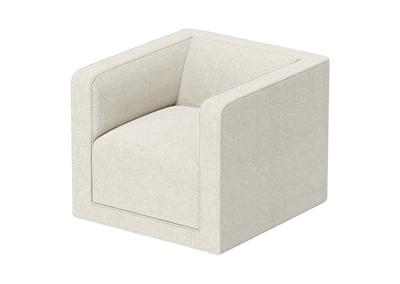 Стол письменный Ellipsefurniture Кресло Cube (молочный, букле) арт. CU01022500204