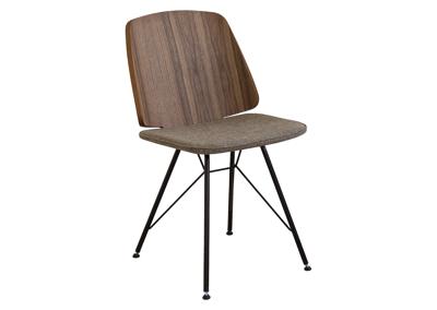 Стол письменный Ellipsefurniture Стул E9.6 (орех / коричневый, рогожка) арт. KP010209020101