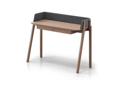 Стол письменный Ellipsefurniture Консоль Basic 120*45 см (натуральный дуб, серый рогожка) арт. BS01581500505