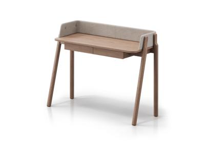 Стол письменный Ellipsefurniture Консоль Basic 120*45 см (натуральный дуб, молочный рогожка) арт. BS01581500205