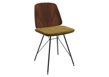 Стол письменный Ellipsefurniture Стул E9.6 (орех / янтарныи? FiberGuard) арт. EL01011413807