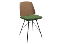 Стол письменный Ellipsefurniture Стул E9.6 (дуб / зелено-голубой FiberGuard) арт. EL01011513607