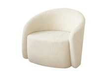 Стол письменный Ellipsefurniture Кресло Ellipse E7.1 (молочный, букле) арт. KP010207270301