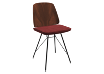 Стол письменный Ellipsefurniture Стул E9.6 (орех / бордовыи? FiberGuard) арт. EL01011414007