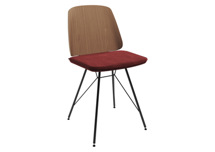 Стол письменный Ellipsefurniture Стул E9.6 (дуб / бордовыи? FiberGuard) арт. EL01011514007