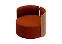 Стол письменный Ellipsefurniture Кресло крутящееся Lagom 800 (терракотовый, орех) арт. LG01311408408