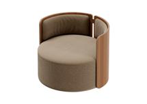 Стол письменный Ellipsefurniture Кресло крутящееся Lagom 800 (бежевый, орех) арт. LG01311403808