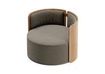 Стол письменный Ellipsefurniture Кресло крутящееся Lagom 800 (капучино, натуральный дуб) арт. LG0131158108