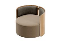 Стол письменный Ellipsefurniture Кресло крутящееся Lagom 800 (бежевый, натуральный дуб) арт. LG01311503808