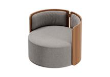 Стол письменный Ellipsefurniture Кресло крутящееся Lagom 800 (капучино твид, орех) арт. LG0131148103