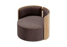 Стол письменный Ellipsefurniture Кресло крутящееся Lagom 800 (шоколад твид, натуральный дуб) арт. LG01311504403