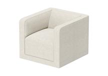 Стол письменный Ellipsefurniture Кресло Cube (молочный, букле) арт. CU01022500204