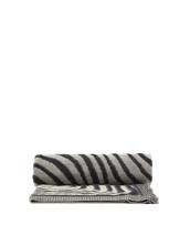 Плед La Forma (ех Julia Grup) Плед Oreli из черного хлопкового жаккарда с узором «зебра» 130 x 170 см арт. 430457