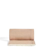 Плед La Forma (ех Julia Grup) Плед Nafine из хлопкового муслина с двухцветной бахромой 130 x 170 см арт. 424869