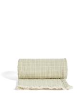 Плед La Forma (ех Julia Grup) Плед Tivaro из хлопка, жаккардовый в светло-зеленую клетку двухсторонний 130 x 170 см арт. 424909