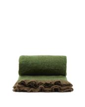 Плед La Forma (ех Julia Grup) Плед Odelna из шерсти и акрила с оборками зеленого цвета, 130 x 170 см арт. 430455