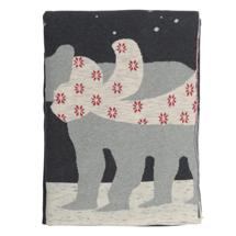 Плед Tkano Плед из хлопка с новогодним рисунком polar bear из коллекции new year essential, 130х180 см арт. TK20-TH0001