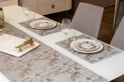 Подарок Garda Decor 121GD-12135 Набор для сервировки стола Mirage Mica Дорожка 50*180 (1шт),салфетки 33*45 (2шт) арт. 121GD-12135