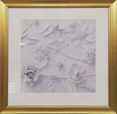 Подарок Garda Decor 89VOR-FLOWER2 Постер "Лютики" 50*50 см, багет золотой арт. 89VOR-FLOWER2