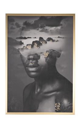 Подарок Garda Decor 89VOR-MYSTIQUE1 Холст "Мистика-1" 100х70 см, золотая поталь. арт. 89VOR-MYSTIQUE1