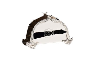 Подарок Garda Decor 95IM-4104S Салфетница Garda Decor латунь цвет хром 12*4*7,5см арт. 95IM-4104S