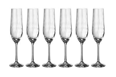 Подарок Garda Decor 674-101 Набор бокалов для шампанского "Водопад (Waterfall)" 6 шт, 190 мл арт. 674-101