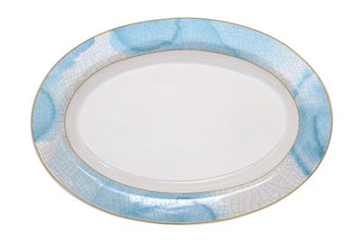 Подарок Garda Decor 26FC-TAROV-AZZURO-30 Тарелка овальная "Аззуро (Azzuro)" 30см (6) арт. 26FC-TAROV-AZZURO-30