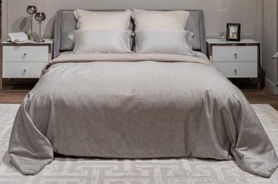 Подарок Garda Decor 121GD-12112 Покрывало Глянец (Gloss) серое 260*260 арт. 121GD-12112