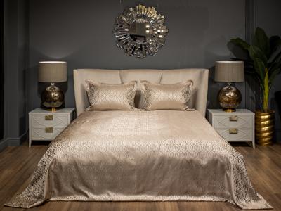 Подарок Garda Decor 121GD-H110/220-POKR ED-Покрывало Хьюстон (HOUSTON) бежевое 220*260 арт. 121GD-H110/220-POKR ED