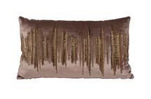 Подарок Garda Decor 70SW-28048 Подушка с бисером "Линии" беж. 30*50см арт. 70SW-28048