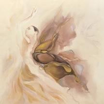 Подарок Garda Decor 89VOR-AQUARELLE9 Холст "Балерина" 100*100см, багет бронзовый арт. 89VOR-AQUARELLE9