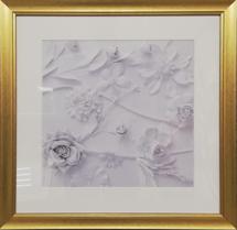 Подарок Garda Decor 89VOR-FLOWER2 Постер "Лютики" 50*50 см, багет золотой арт. 89VOR-FLOWER2