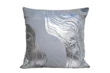 Подарок Garda Decor 70SW-35150 Подушка с принтом и бисером "Фолио" серый 45*45 арт. 70SW-35150