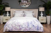 Подарок Garda Decor 130HB-00071 Комплект постельного белья сатин принт Фиори,сиренево-белый,200*220- 1шт,50*70 -2шт арт. 130HB-00071